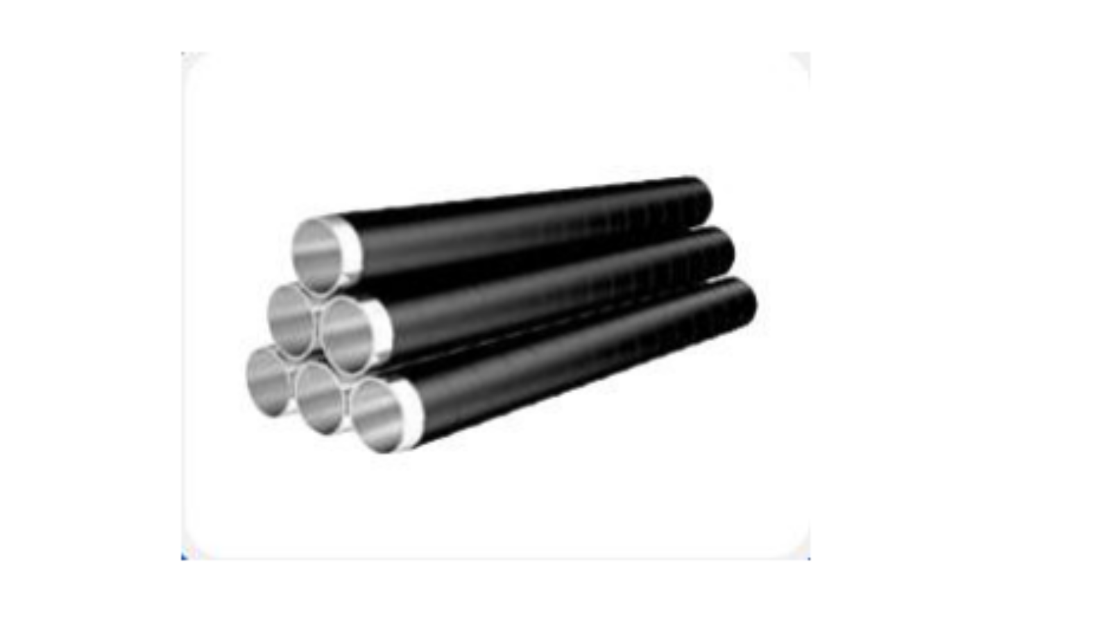 Steel pipes with external coating