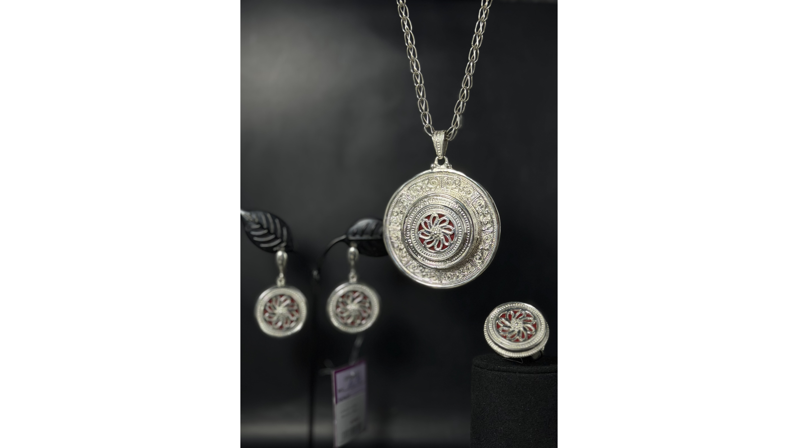 Set of national jewelry in ethnic style