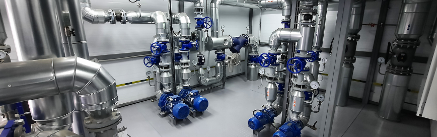 Stationary boiler rooms
