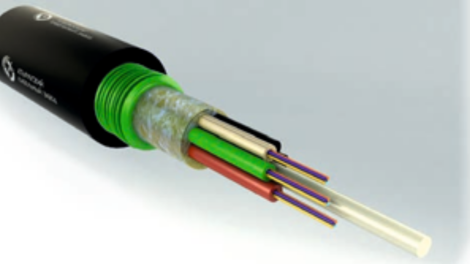 Lightly armored optical cable for direct burial and installation in conduits. Lightly armored optical cable for direct burial and installation in conduits.