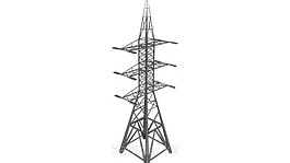 StalZink Power Transmission Line Pole