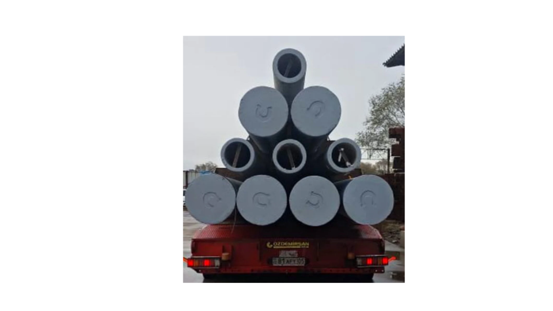 Conical reinforced concrete pillars