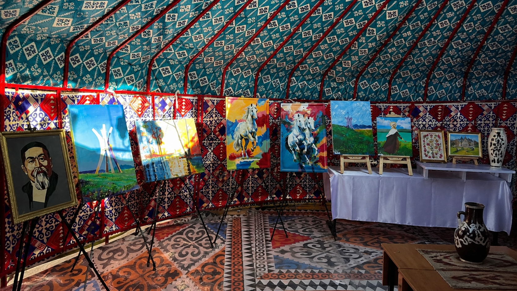 Handmade Original Paintings and Ceramic Vases