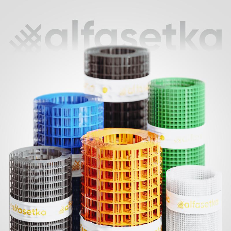 Welded mesh in rolls