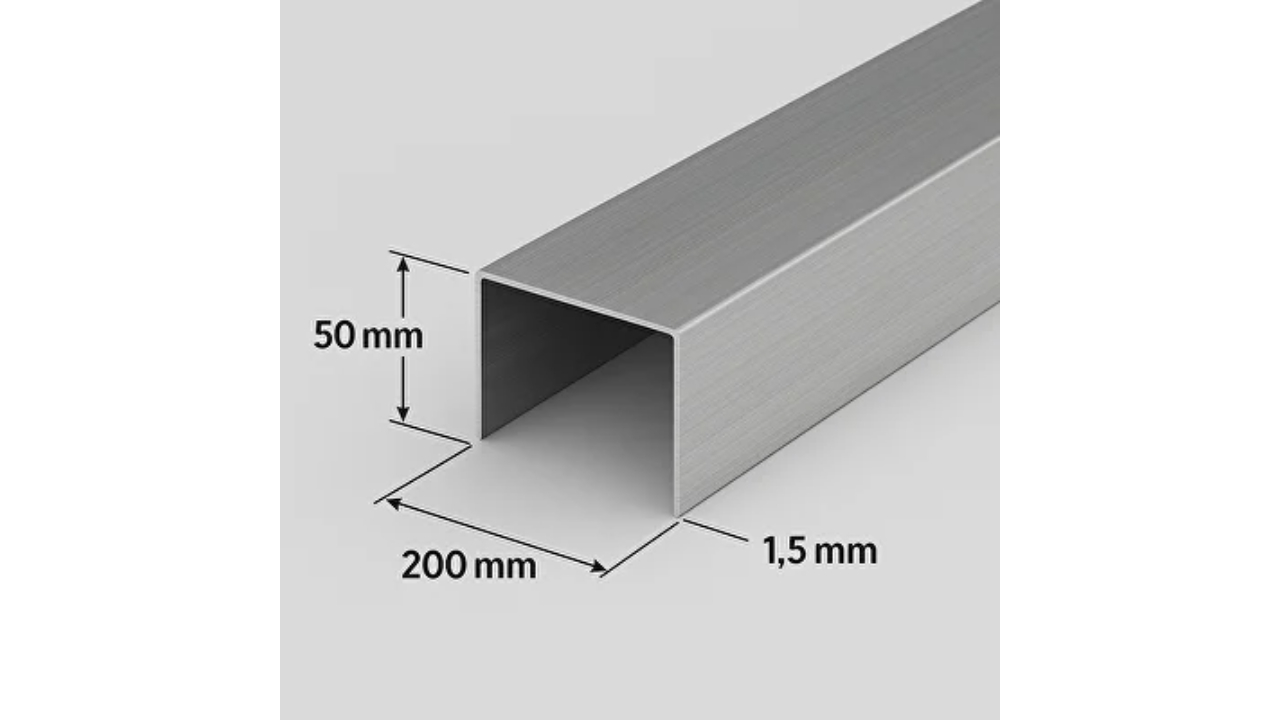 Bent Channel (U-shaped profile)
