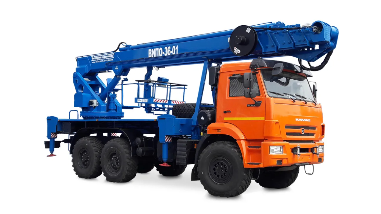 VIPO-36-01 Aerial Work Platform (Boom Lift) on KAMAZ-43118 Chassis