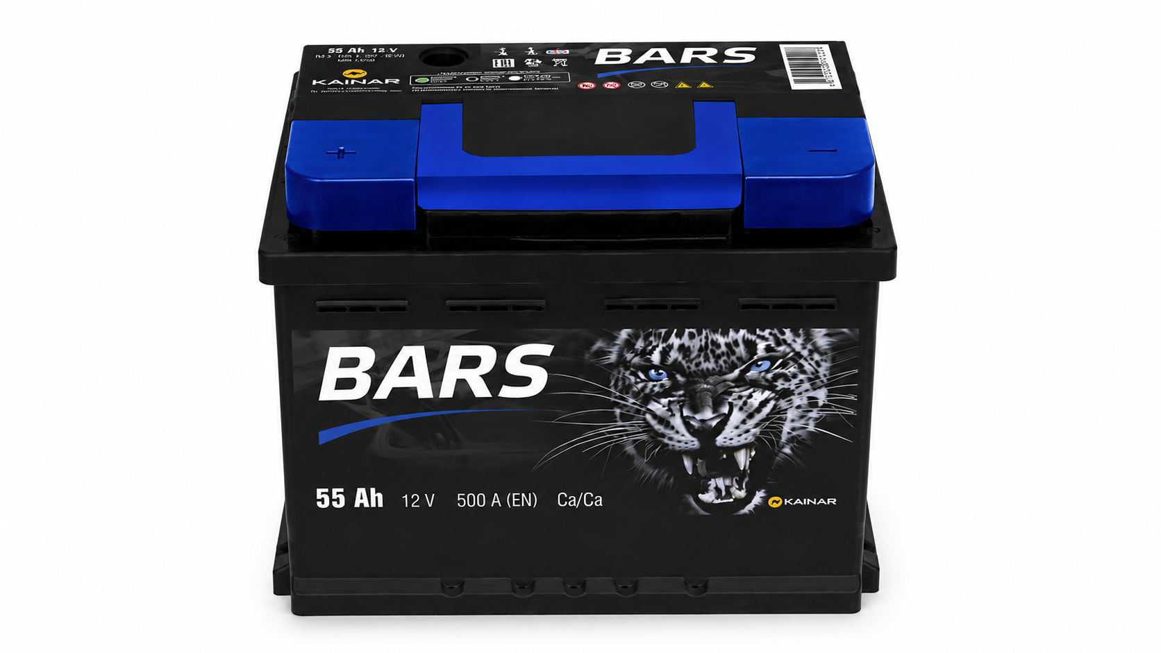 BARS Automotive Battery 55 Ah 12V 500A