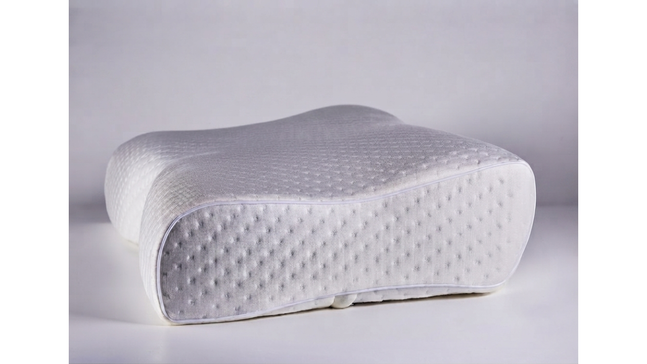 Memory foam orthopedic pillow