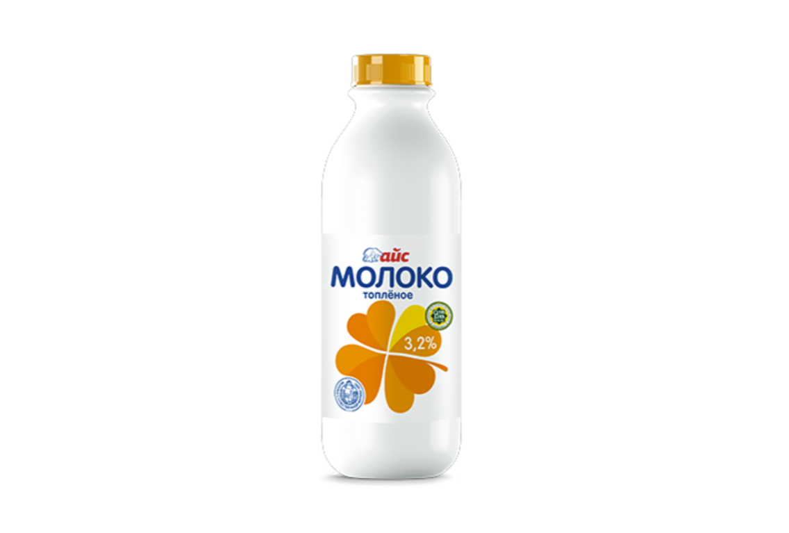 Baked milk of 3.2% sterilized