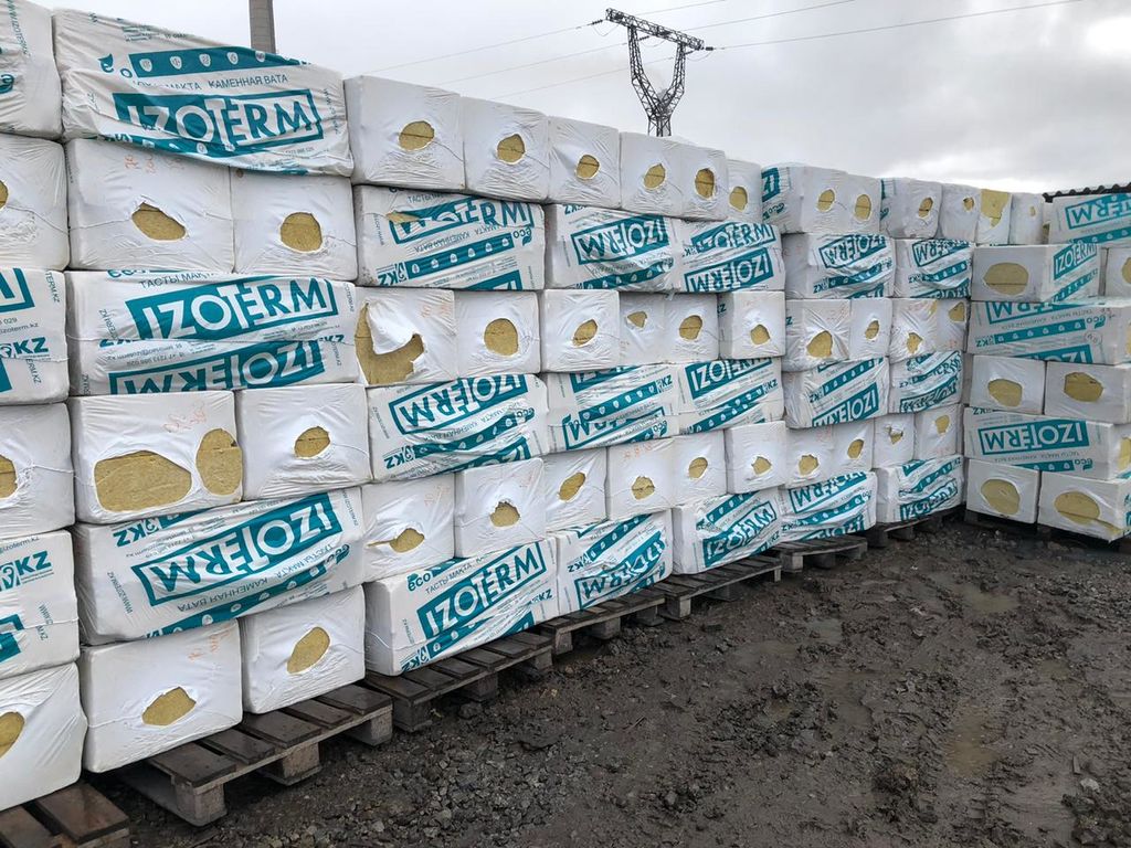 Non-combustible thermal and sound insulation boards made of mineral wool P75
