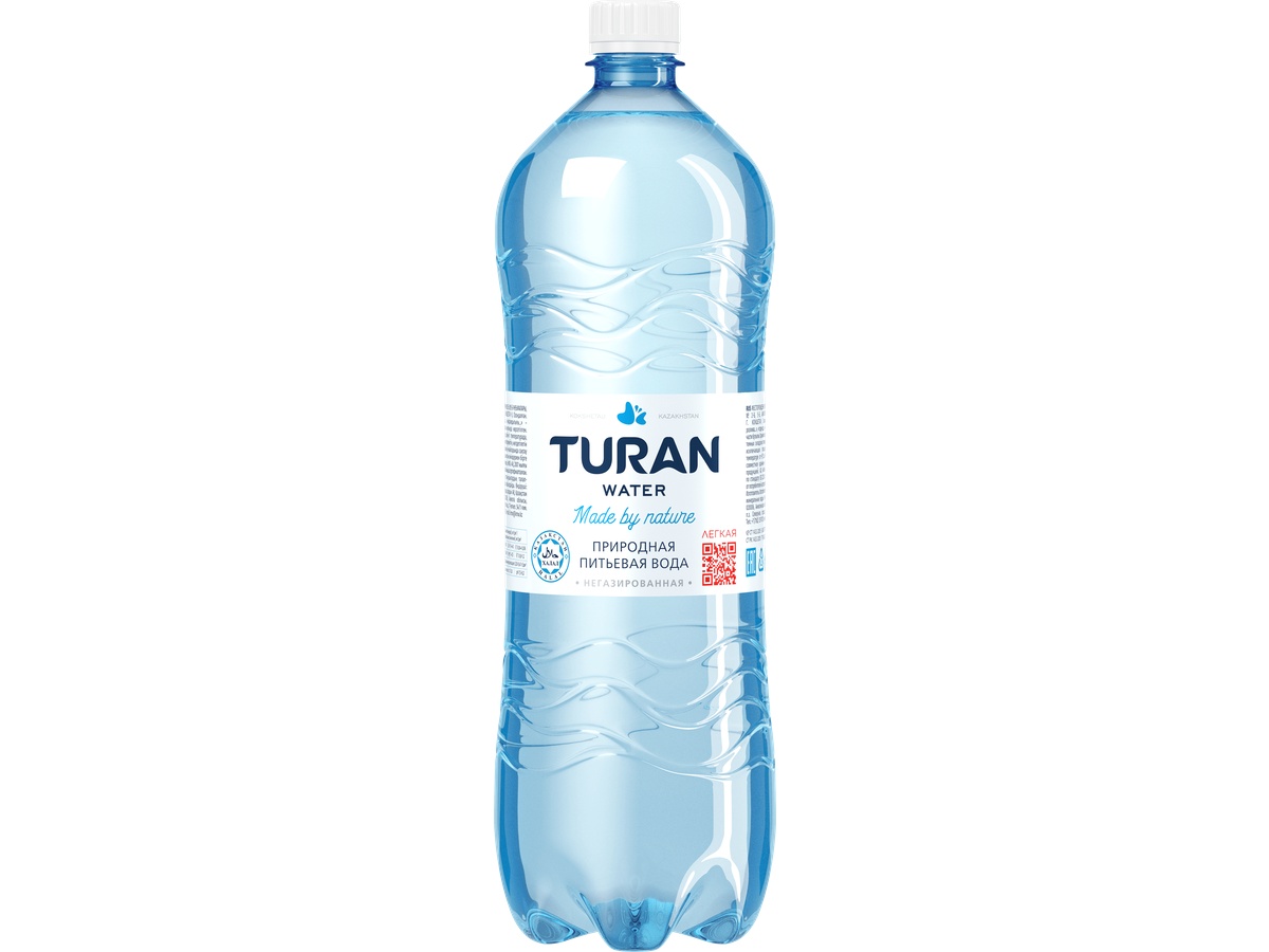 TURAN natural still drinking water in a PET bottle, volume 1.5 L.
