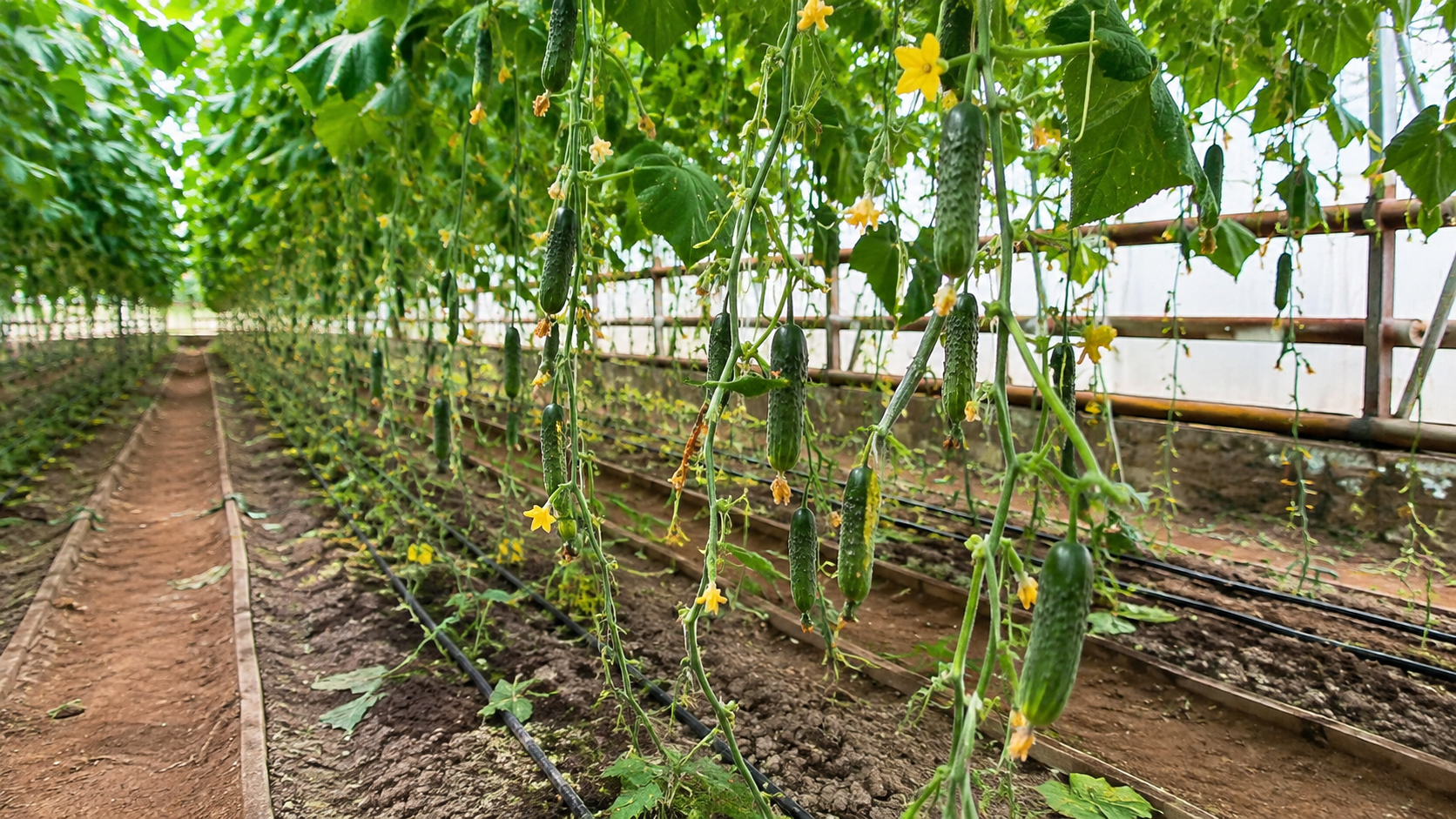 Fresh Greenhouse Cucumbers