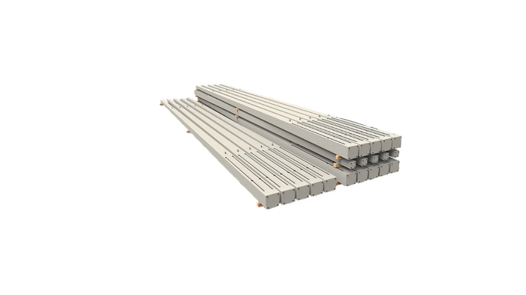 Vibrated reinforced concrete stands