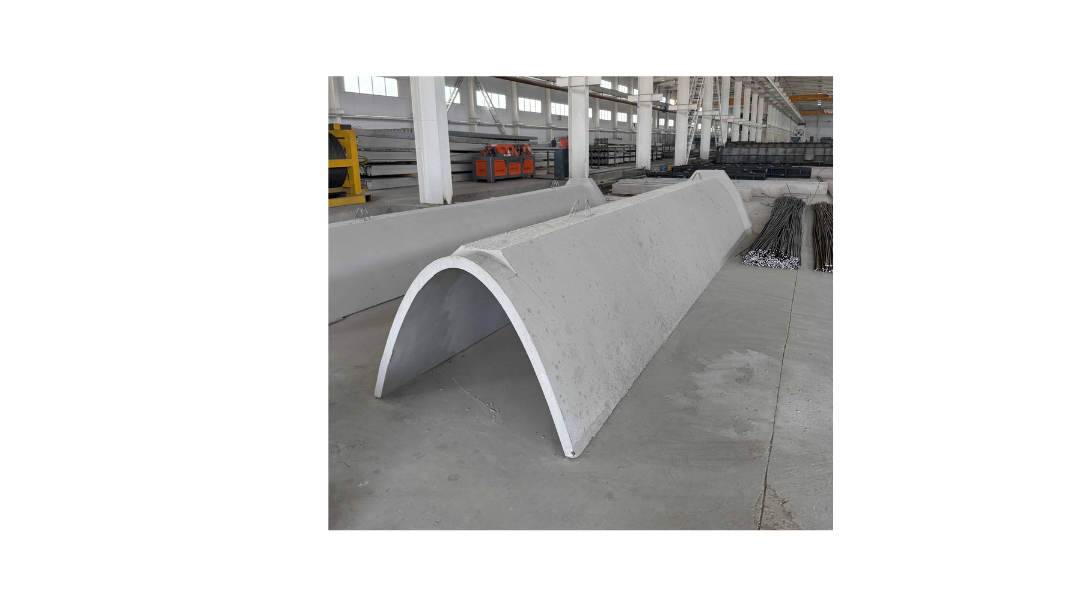 Reinforced concrete parabolic trays