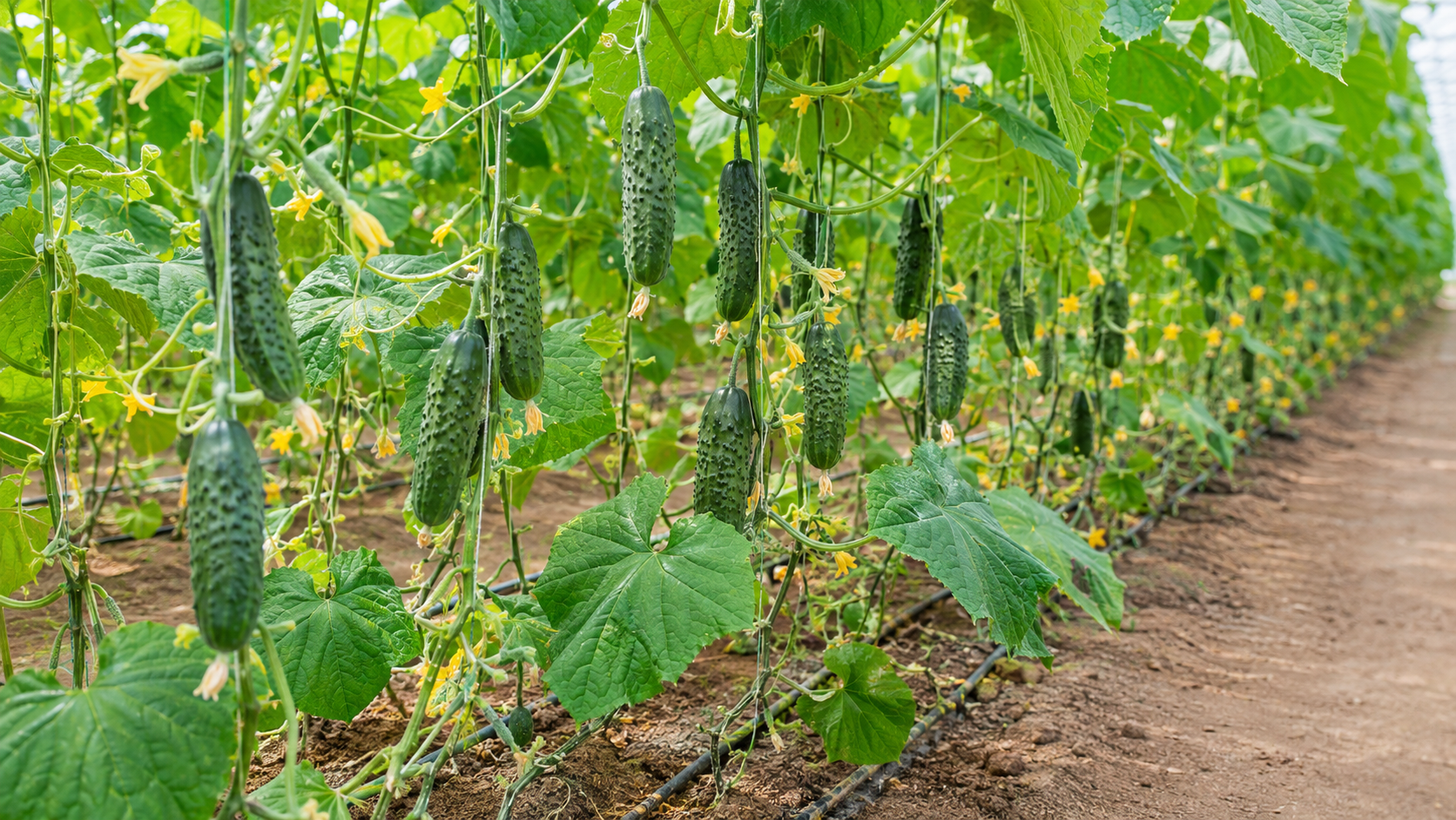 Fresh Greenhouse Cucumbers