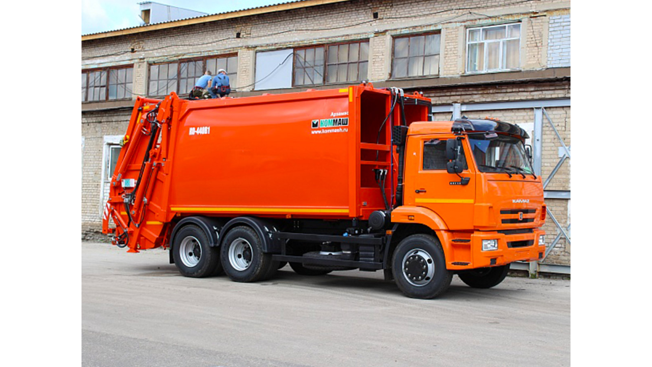 КО-440В1-01 артқы тиегіш қоқыс таситын автокөлігі, шанақ көлемі 22 м³