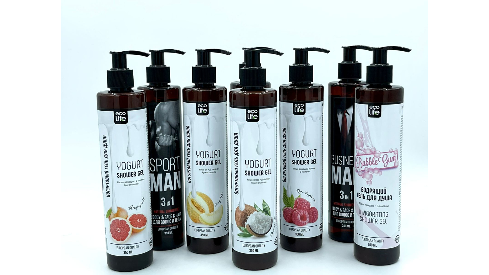 Eco-friendly detergents, household cleaning products, and natural cosmetics